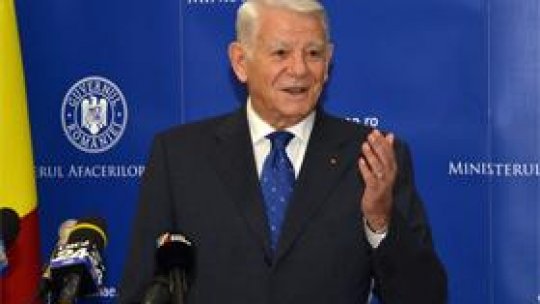 Ministrul afacerilor externe, Teodor Meleşcanu, la Budapesta