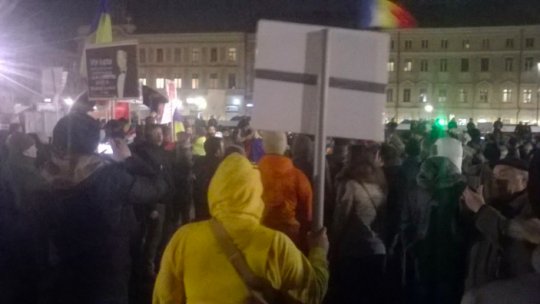 Miting pașnic la Cluj-Napoca