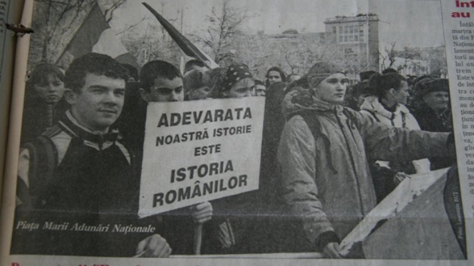 Protest la Chişinău faţă de declaraţiile preşedintelui Igor Dodon