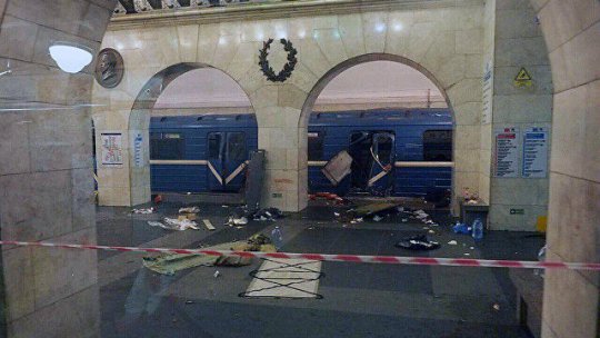 Trei zile de doliu la Sankt Petersburg după atacul de la metrou