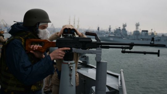 Exerciţiu militar naval pe Dunăre