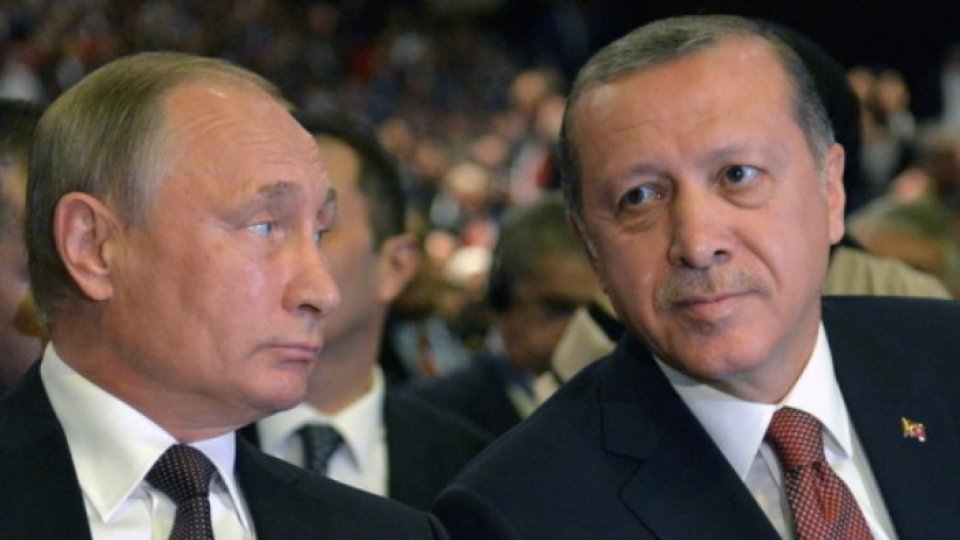 Vladimir Putin se întâlneşte la Soci cu Recep Tayyip Erdogan