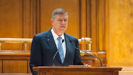 Preşedintele Klaus Iohannis se va adresa marţi Parlamentului
