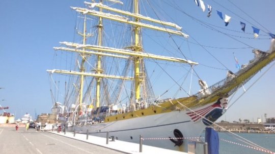 Romanian Training Ship “Mircea” at a sailing event in the Netherlands