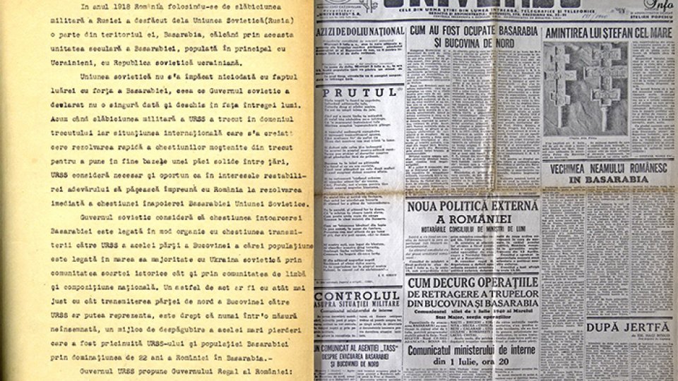 „ O zi fatală : 26 iunie 1940”