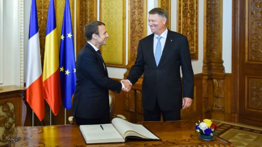 Emmanuel Macron, în prima sa vizită în România