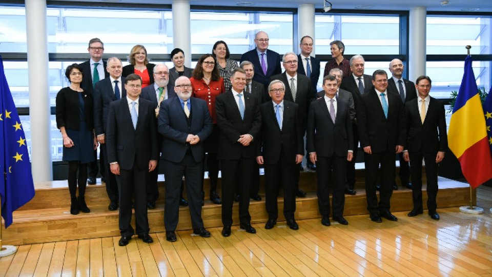 Klaus Iohannis, primit de președintele CE, Jean Claude Juncker
