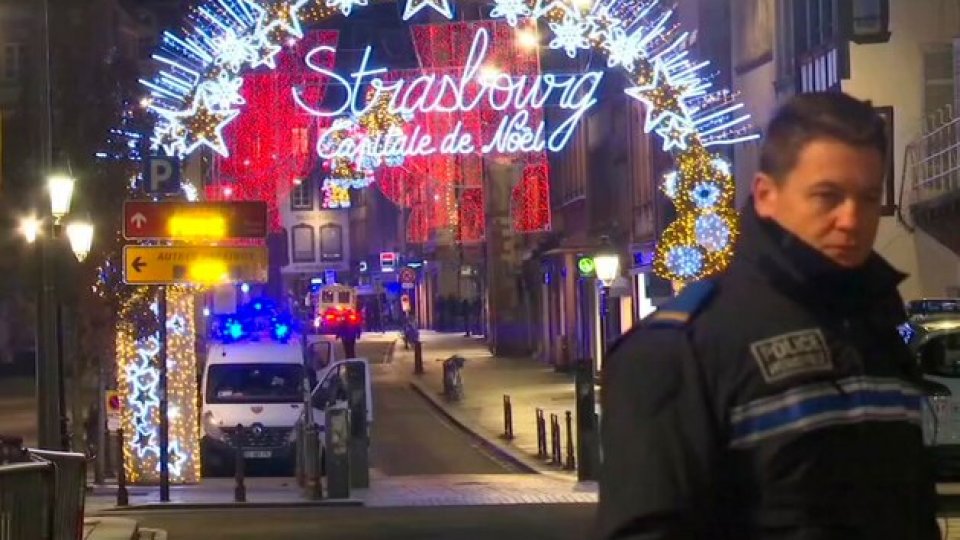 Autorul atentatului de la Strasbourg, împuşcat mortal