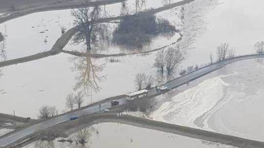 Nivelul Dunării a depăşit cotele de inundaţie la Calafat şi Bechet