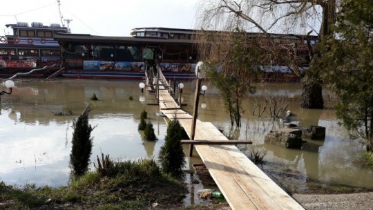 VIDEO: Dunărea la Brăila - 26 de cm peste cota de inundaţii