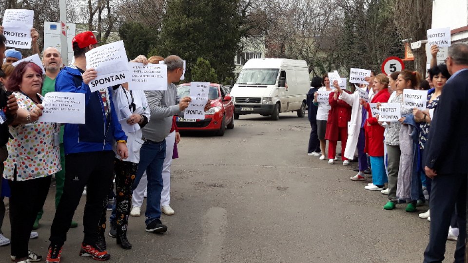 Protest la Institutul "Marius Nasta" din capitală