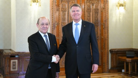 Klaus Iohannis, întrevedere cu ministrul de externe francez