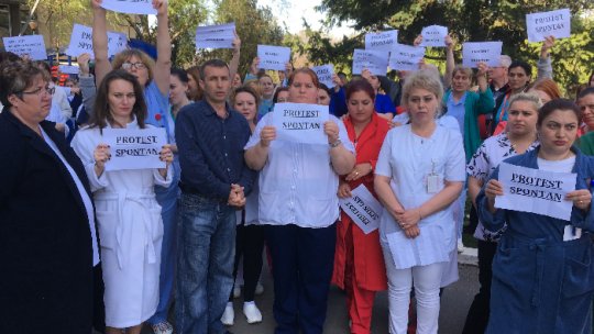Protest la Institutul Profesor doctor CC Iliescu