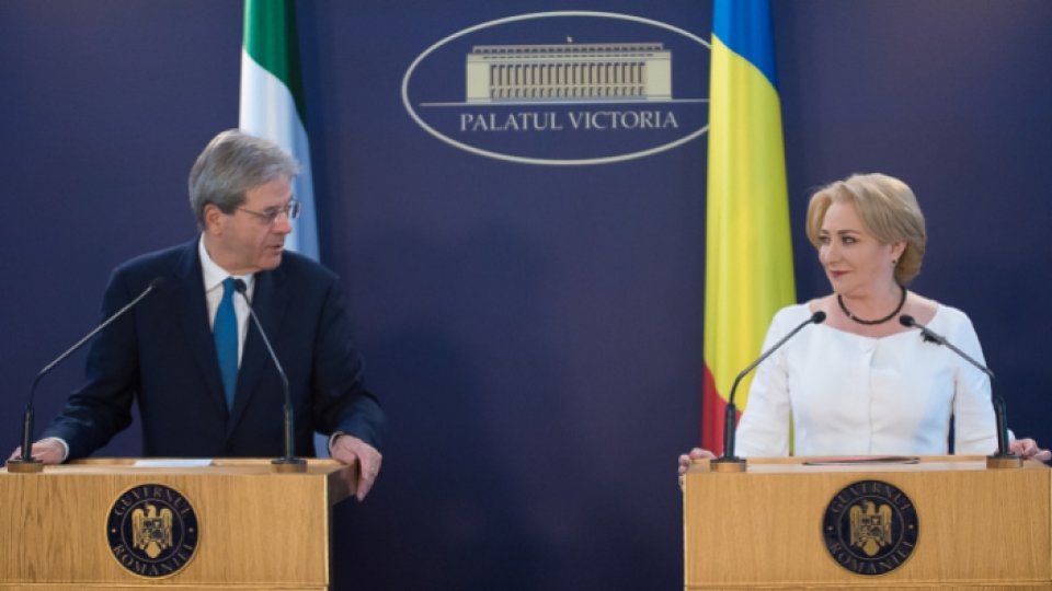 Discuţii la Bucureşti între premierii României şi Italiei