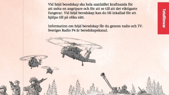 Suedia împarte broşuri cu măsuri în caz de război