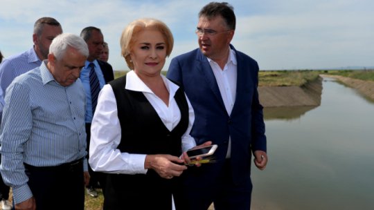 Premierul Dăncilă a asistat la inaugurarea unei staţii de irigații în Haret