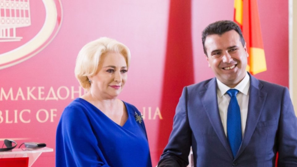 Premierul Viorica Dăncilă s-a întâlnit cu omologul său de la Skopje 