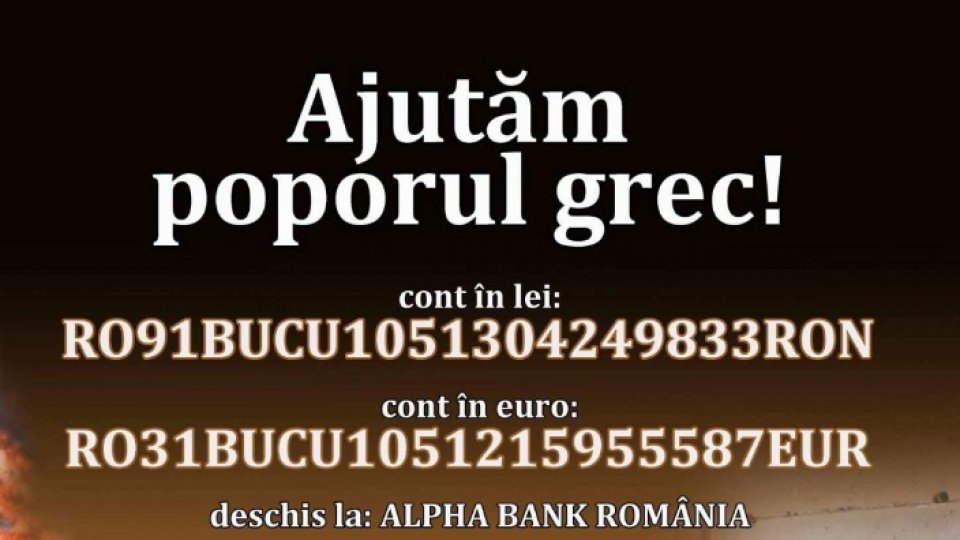 Conturi pentru ajutorarea familiilor afectate de incendiile din Grecia