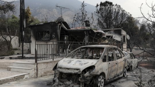 Un nou bilanţ al incendiilor din Grecia