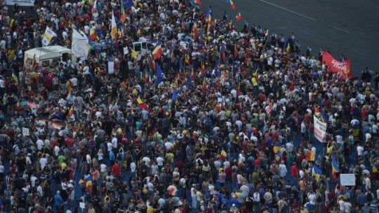 Un nou protest în Piața Victoriei