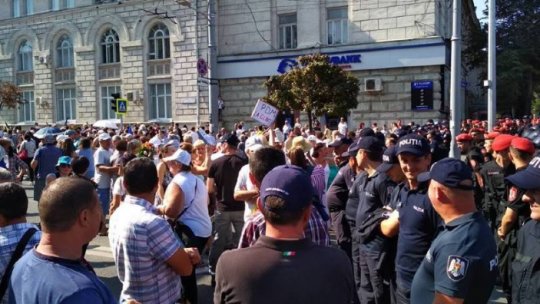 Marş de protest la Chişinău, de Ziua Independenţei Republicii Moldova