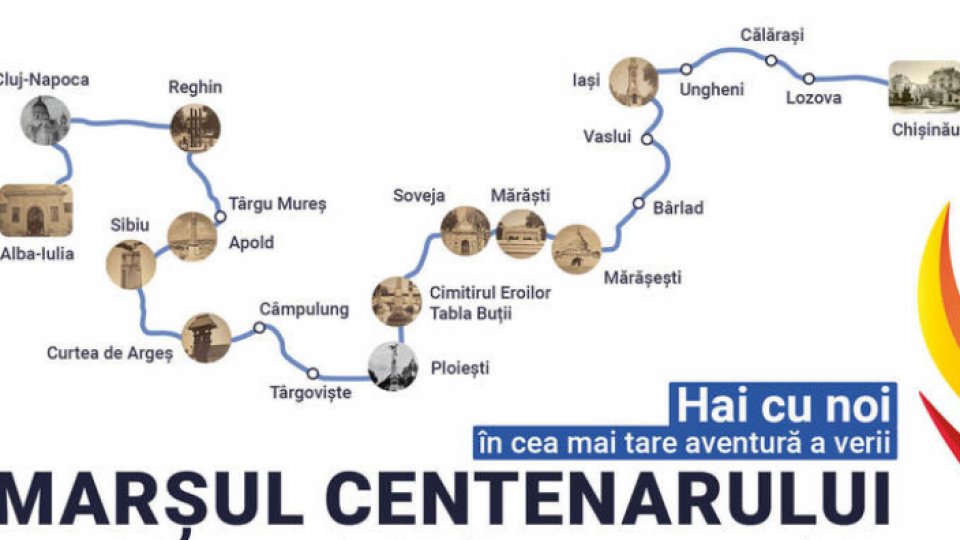 Marşul Centenarului ajunge la Covasna