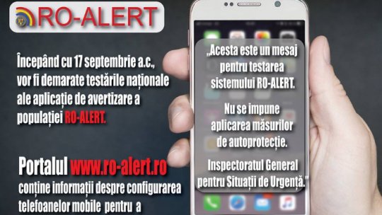 București și Ilfov: Vineri se testează sistemul de avertizare #RO-ALERT