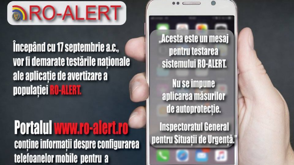 Începe testarea RO-ALERT în județul Maramureș
