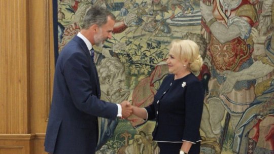 Romanian Prime Minister received by King Felipe of Spain