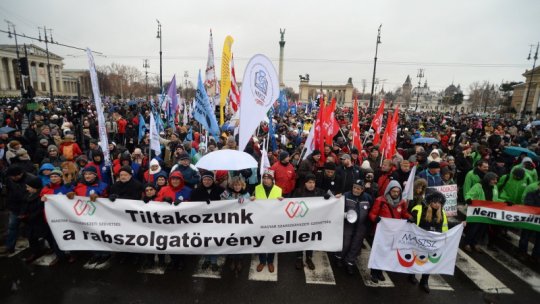 Sindicatele din Ungaria au anunţat noi manifestaţii de protest