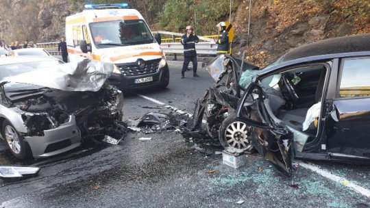 Trafic rutier blocat pe DN 7, la Cârligul Mic, jud. Vâlcea