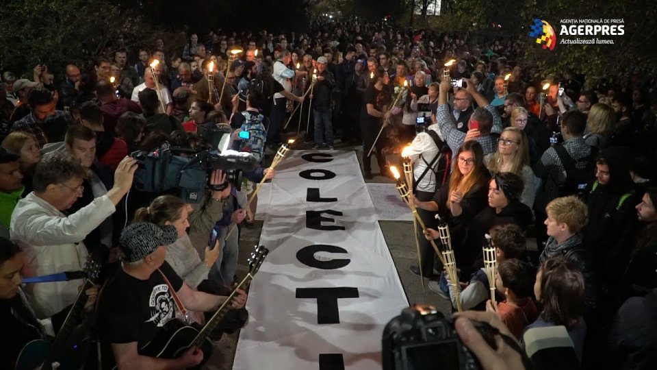 Miting de comemorare a tragediei din clubul Colectiv