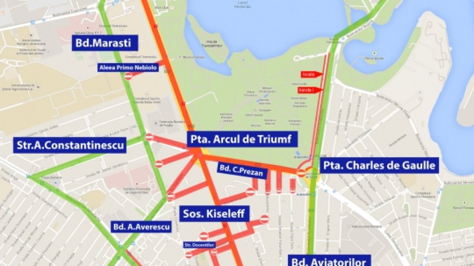 București: Restricții de circulație ptr parada de 1 decembrie