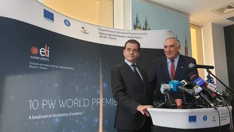 L.Orban: Laserul de la Măgurele, operaţional la sfârşitul anului viitor