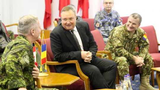 Vizita șefului Apărării din Armata Canadiană în baza Mihail Kogălnicenu