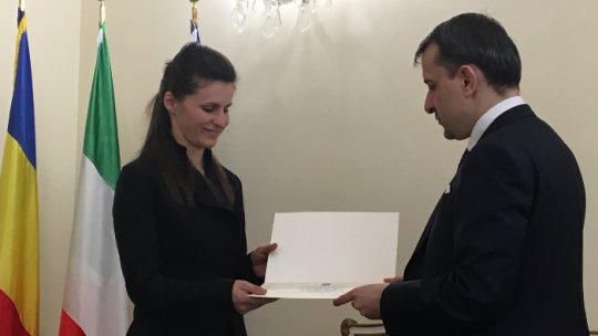 Românca din Italia care a înfruntat mafia, premiată de Ambasada României