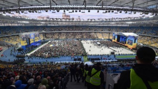 Ucraina: Dezbatere electorală finală pe stadion