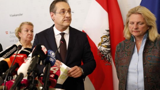 Vicecancelarul Austriei, compromis de o înregistrare video, a demisionat