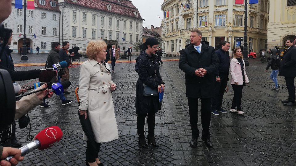 Klaus Iohannis checks on preparations for EU Summit in Sibiu