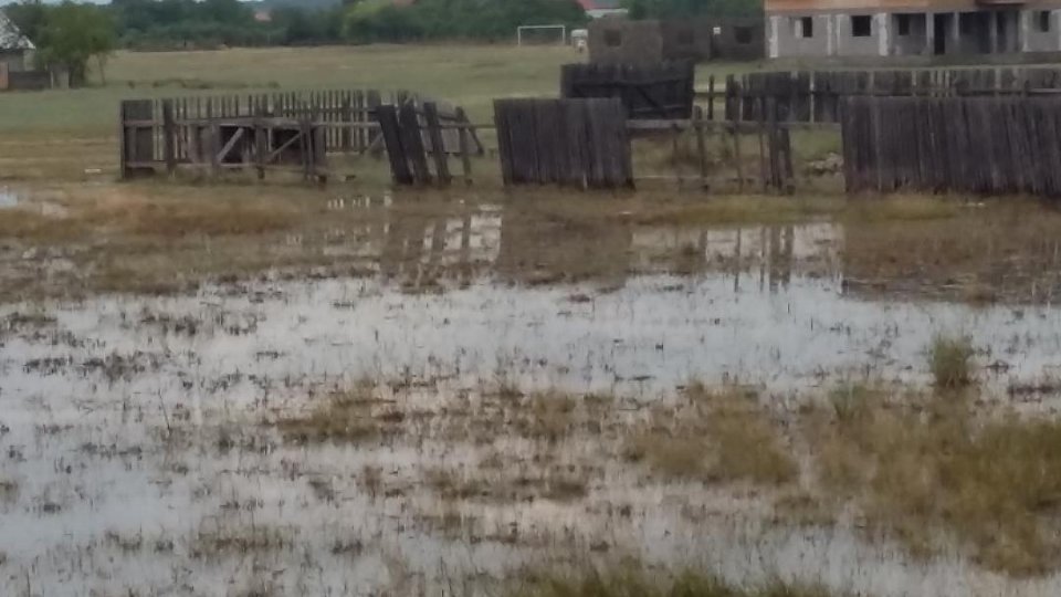  50 de case şi grădini din comuna gălăţeană Corod inundate 