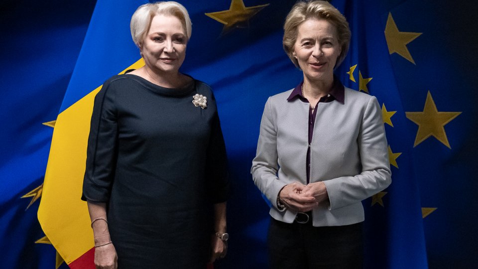 Viorica Dăncilă, întâlnire cu președintele ales al CE, Ursula von der Leyen