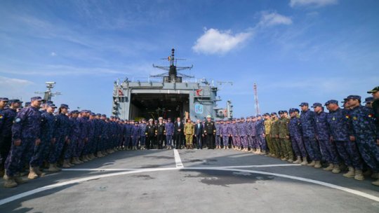 Forţele Navale Române preiau comanda unei grupări NATO