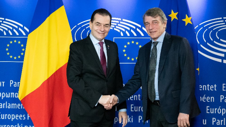  Prime Minister Ludovic Orban, meeting with EP President David Sassoli