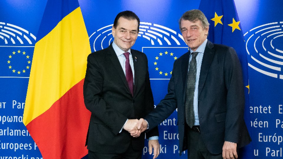 Prime Minister Ludovic Orban, meeting with EP President David Sassoli