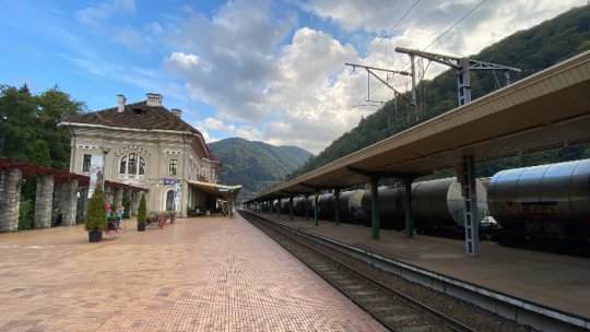 Incendiu la o locomotivă în Gara Sinaia
