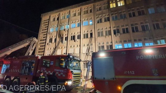Spitalul CFR din Cluj a fost afectat de un incendiu 