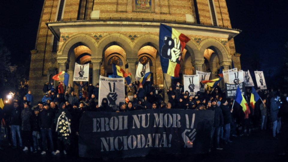 The revolutionists from Timisoara commemorated the heroes shot in 1989