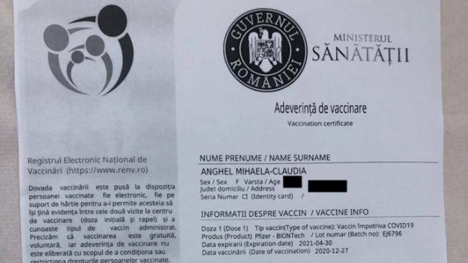 Mesajul asistentei medicale care s-a vaccinat prima în România #anti-Covid 