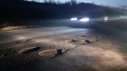 Slalom printre gropi pe Centura Capitalei