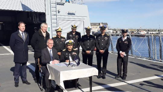 Prima corvetă construită în România,livrată Marinei Militare a Pakistanului